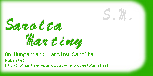 sarolta martiny business card